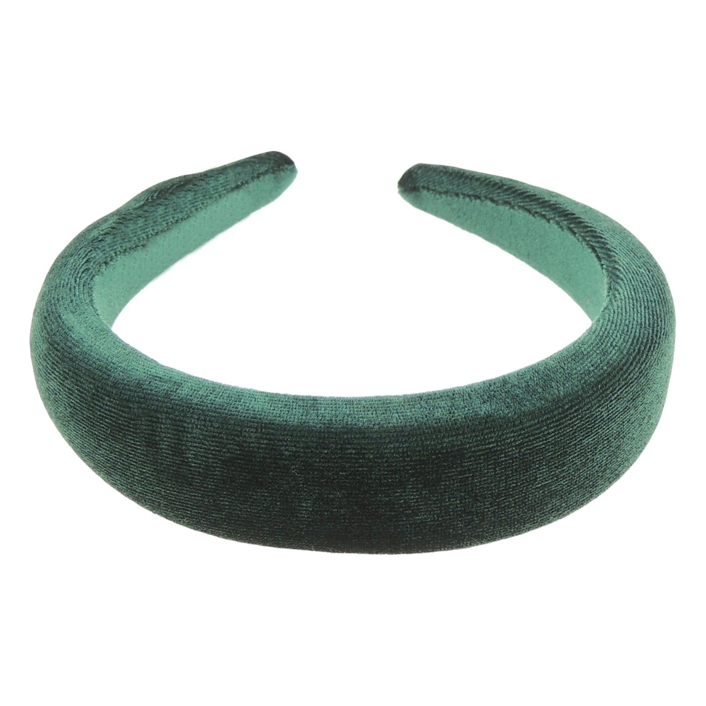 Womens Girls Occasion Wedding Bridal Party Birthday Christmas Evening Wide 3cm Bump Padded Velvet Velour Hair Hairband Accessories Headband Alice Band