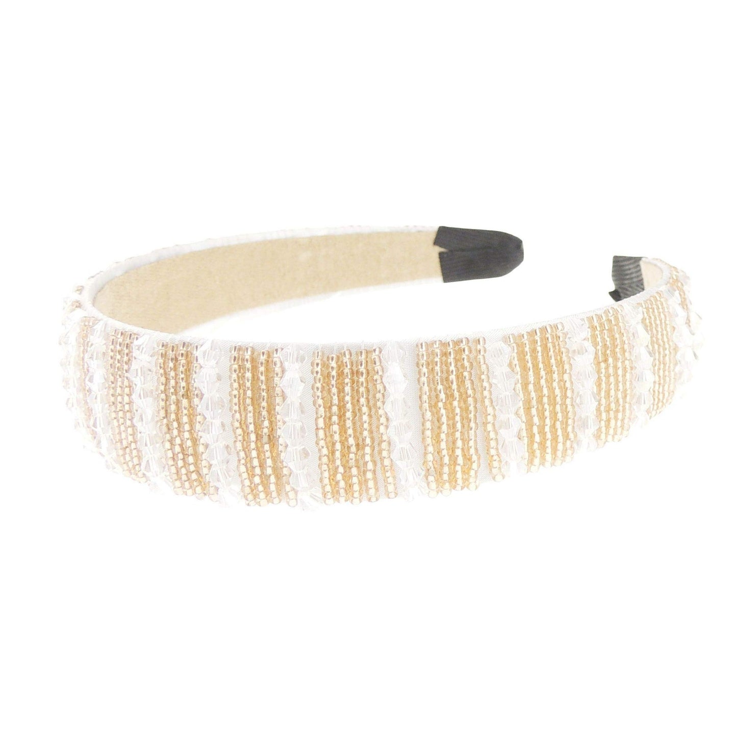 Womens Sparkly Beaded Jeweled Embellished Crystal Birthday Party Wedding Bridal Special Occasion Hair Accessories 2.5cm Short Long Hair Headband Alice Band Hairband