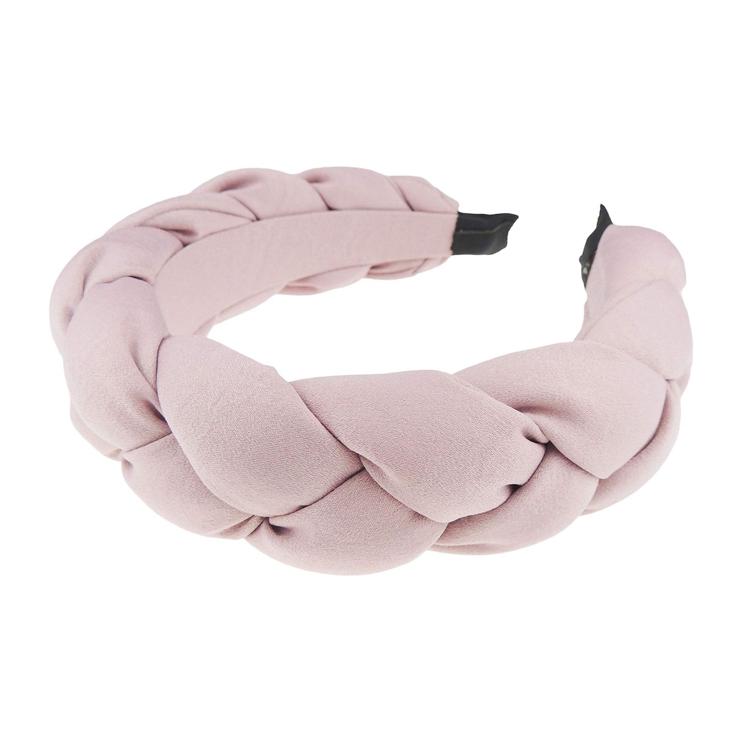 Womens Luxury Occasion Wedding Bridal Party Birthday Christmas Evening Wide Thick XL Plaited Braided Twist Turban Padded Satin Chiffon Hair Hairband Accessories Headband Alice Band