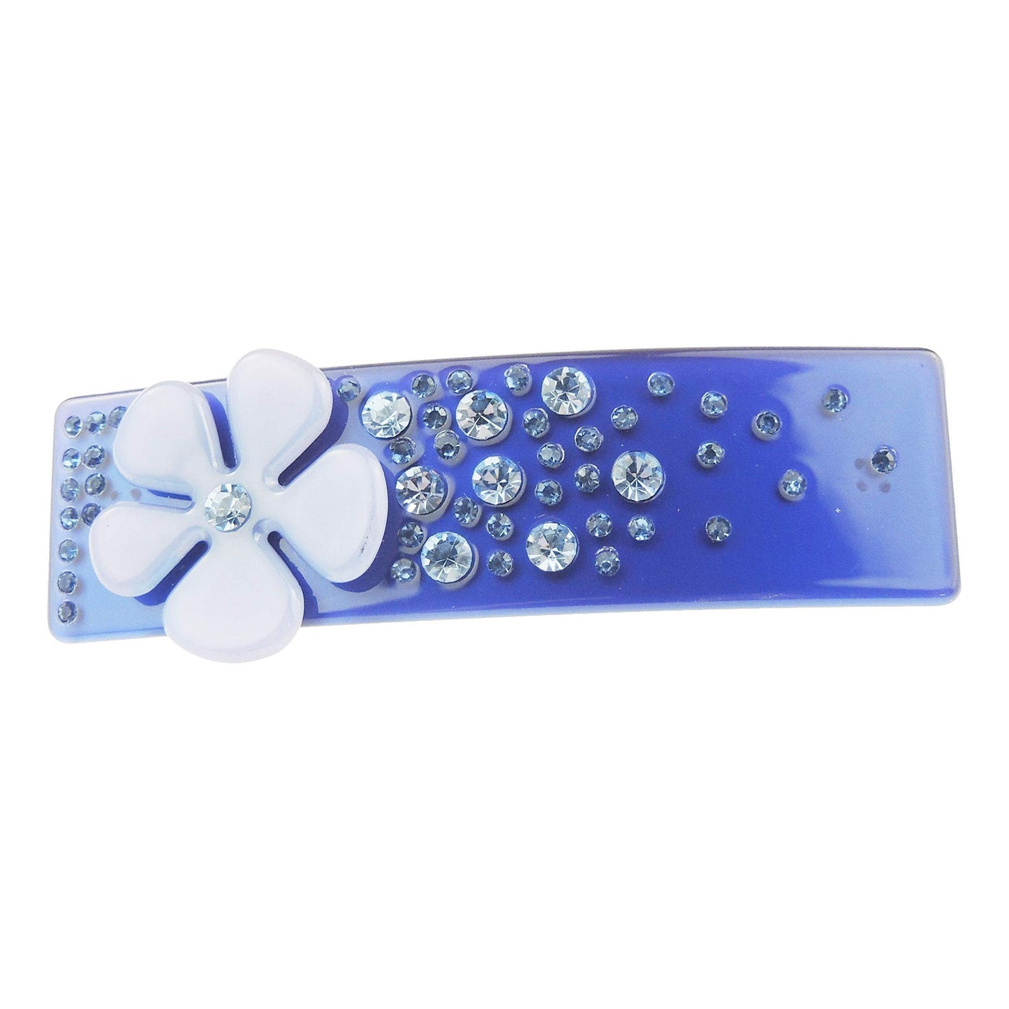 Pretty Candy Colour Acrylic Daisy & Crystal Hair Barrette Clip