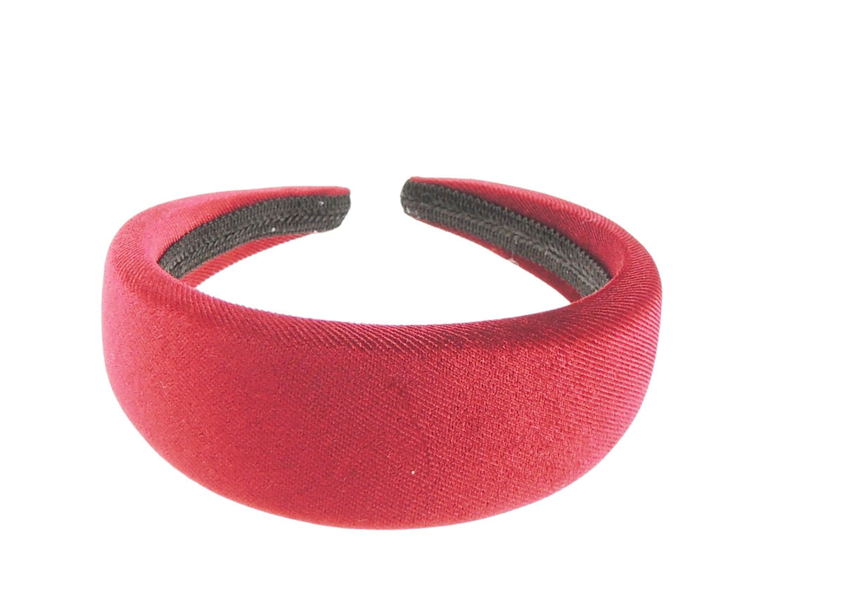 Womens Thick Wide Slightly Padded Velvet Formal Boho Vintage Evening Fancy Headband Alice Band Hair Accessories