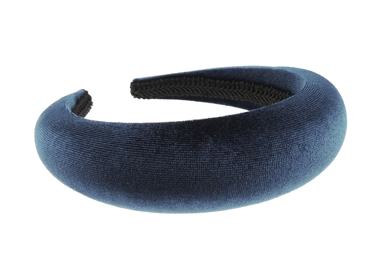 Women's Padded Velvet Alice Band Headband - Wide Bump Design for Wedding & Events