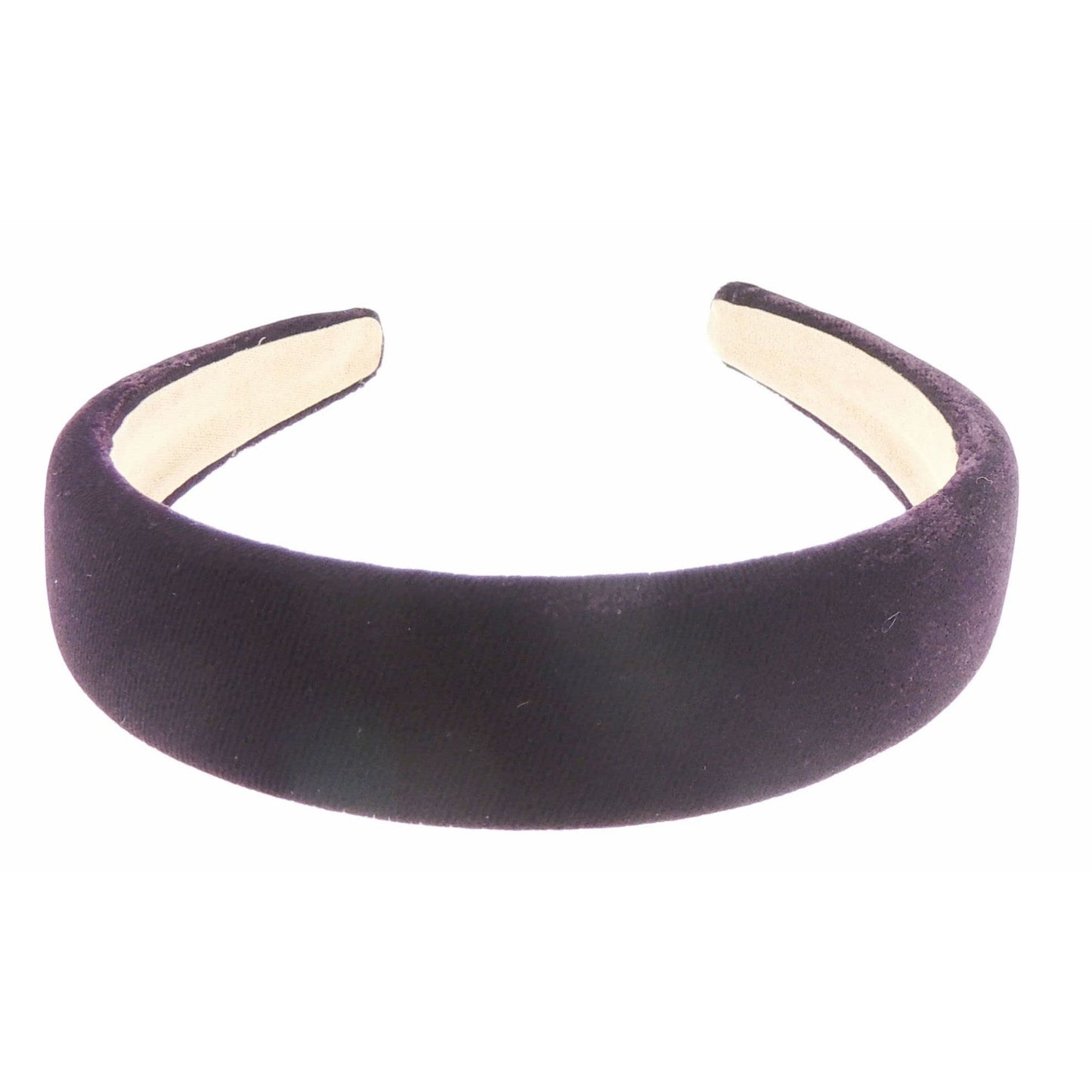 Ladies Winter Evening 3cm Flat Velvet Headband Alice Band (Dark Red)