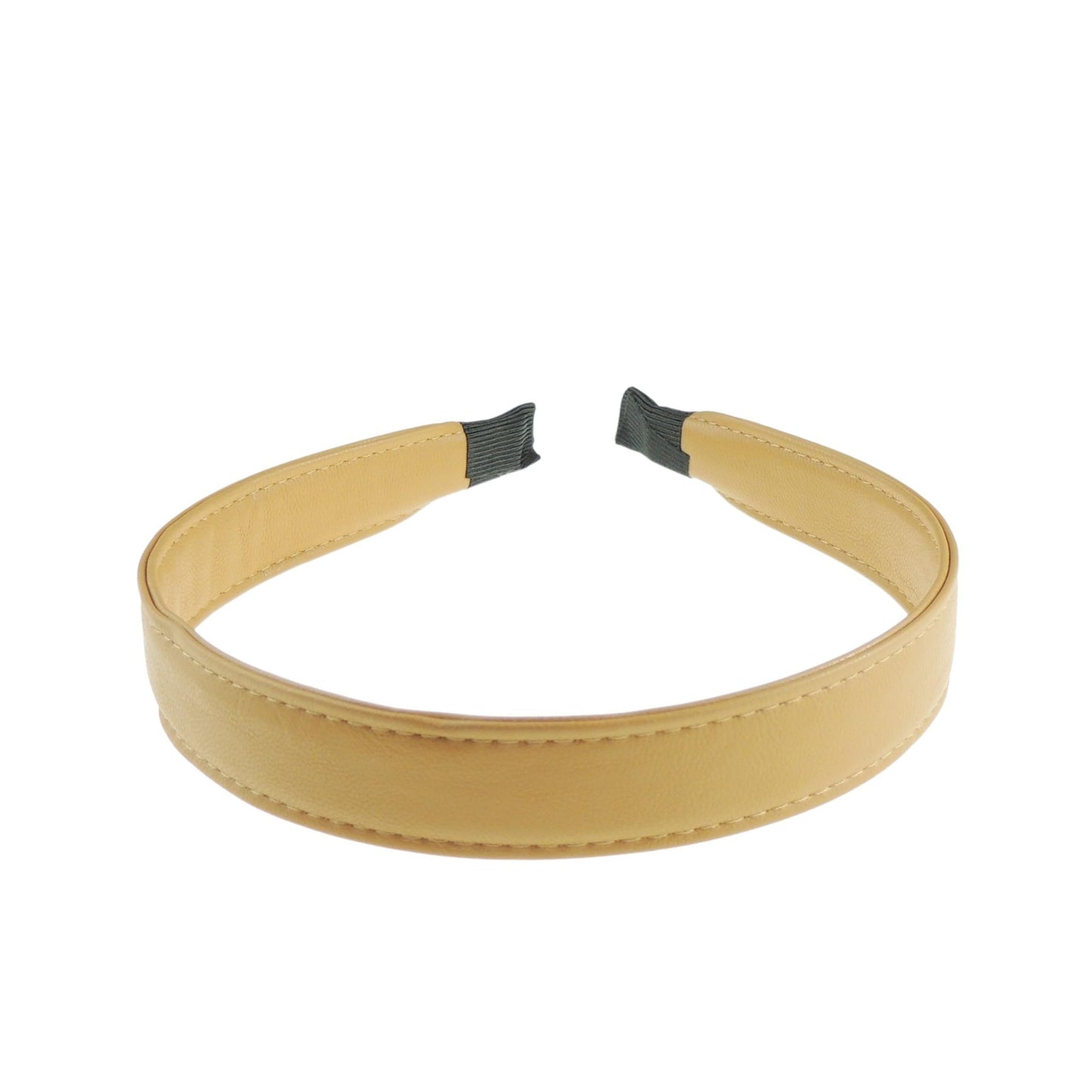 Womens Leather Look Vegan 2cm Stitched Edge Headband Winter Evening Wedding Party Birthday Bridal Christmas Birthday Bridesmaid Alice Band Hair Accessories Hairband