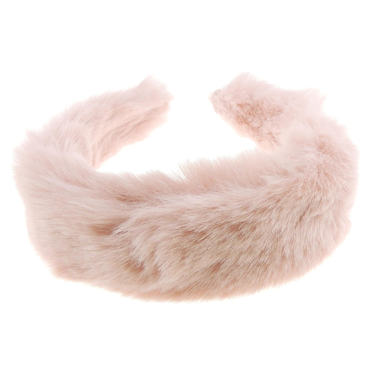 Womens Girls Thick Wide Soft Plush Faux Fur Fabric Boho Vintage Look Winter Christmas Birthday Wedding Bridesmaid Party Headpiece Accessories Hairband Head Hair Headband Alice Band