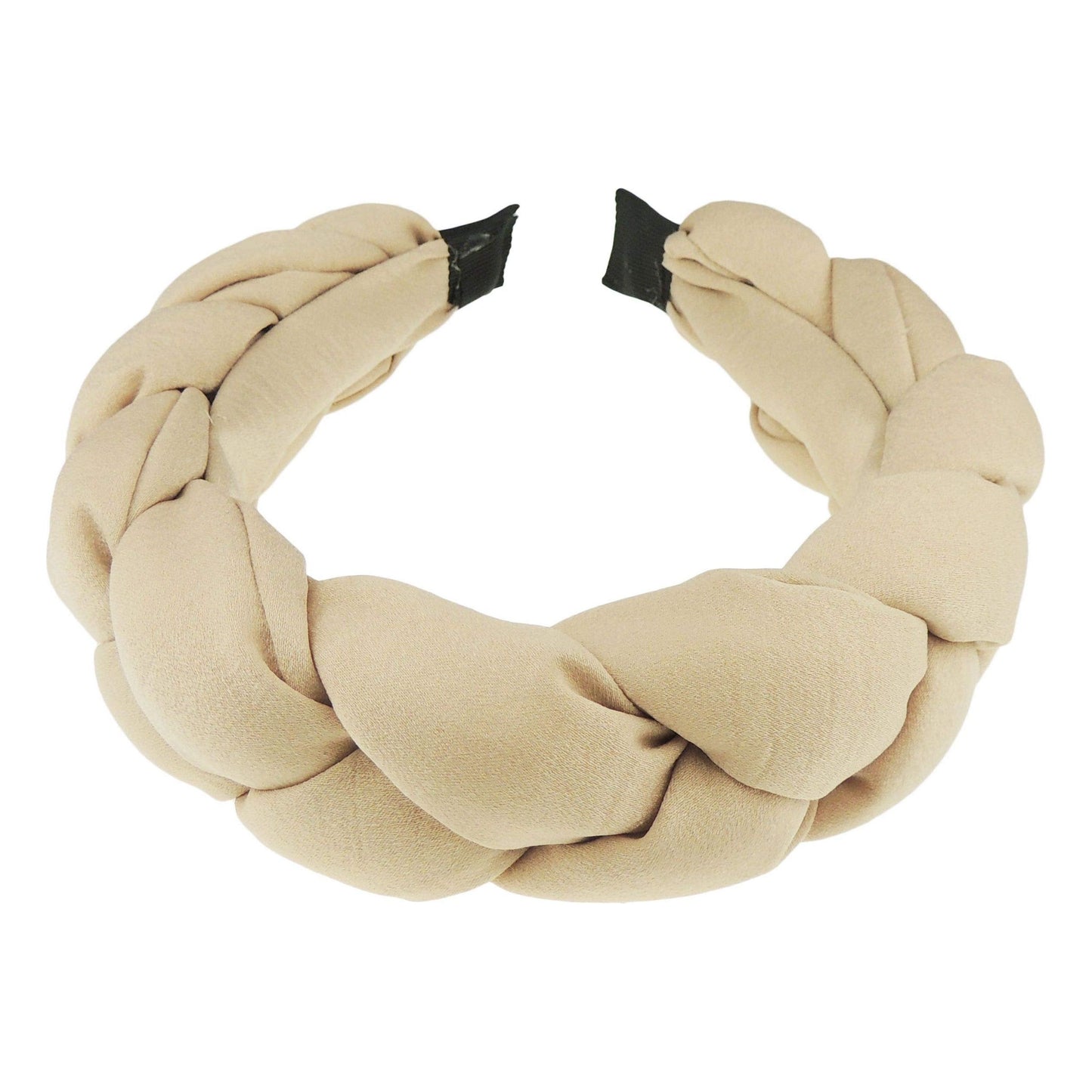 Womens Luxury Occasion Wedding Bridal Party Birthday Christmas Evening Wide Thick XL Plaited Braided Twist Turban Padded Satin Chiffon Hair Hairband Accessories Headband Alice Band