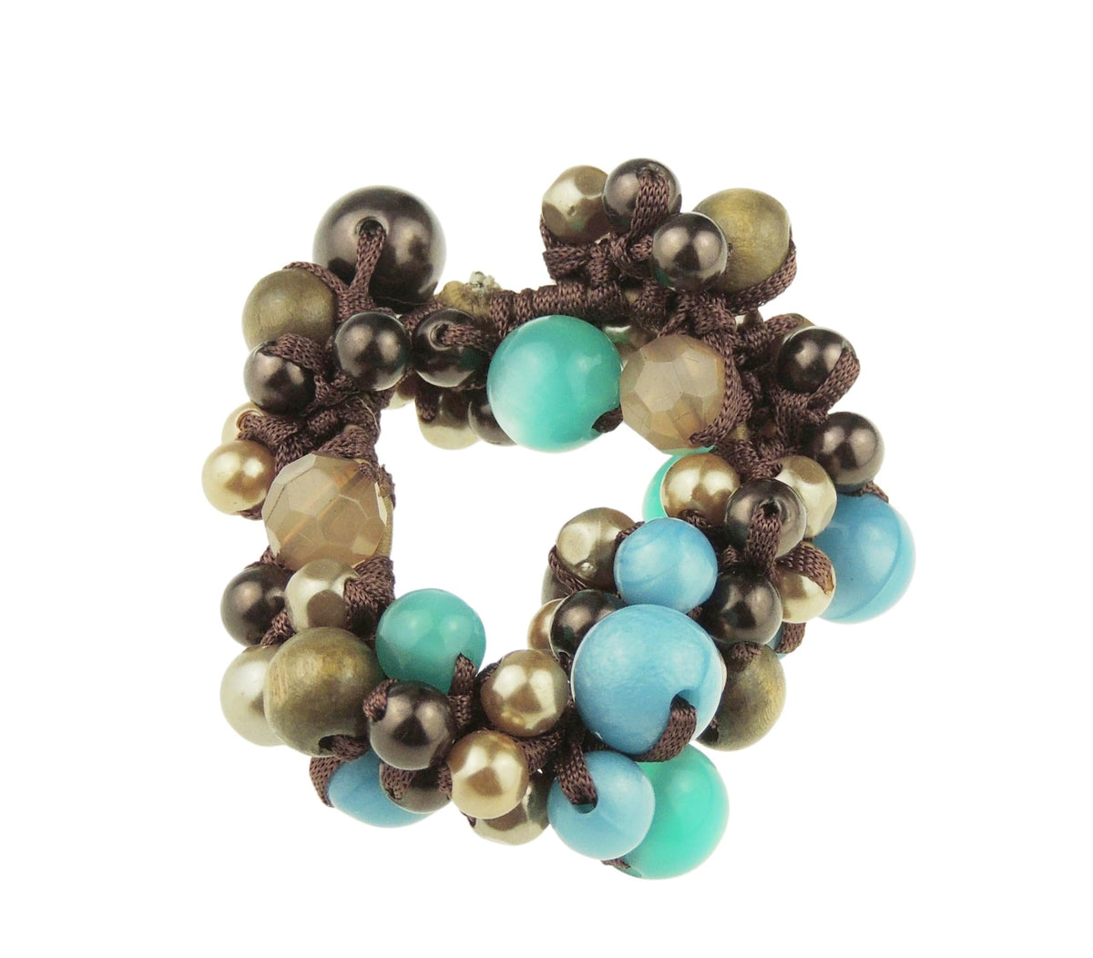 Womens Girls Beaded Stone Evening Christmas Birthday Bridal Wedding Bridesmaid Party Ponio Hair Scrunchie Tie Up Summer Accessories Bobbles Ponytail Holder Rubber Bands Multi