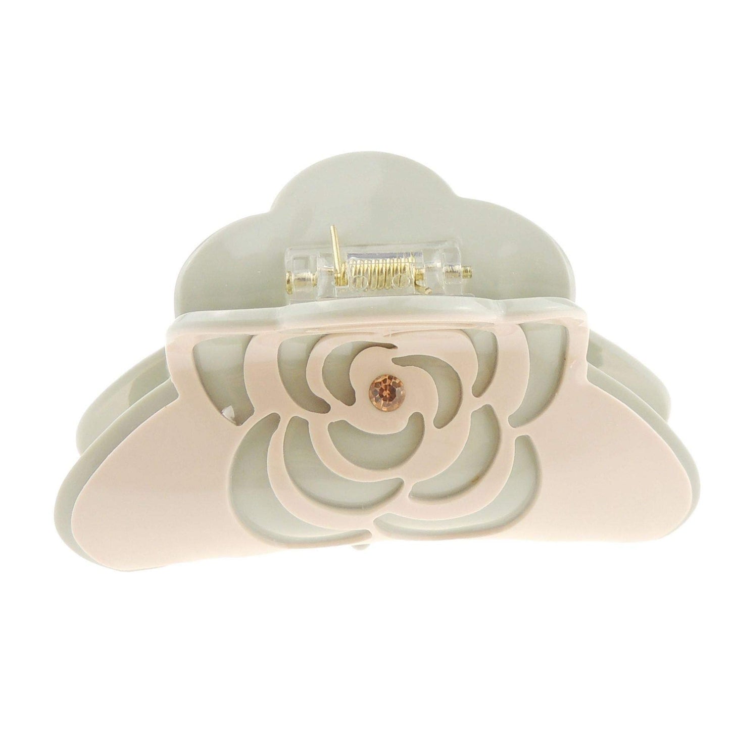 Women Girls Bulldog Wave Jaw Clip Octopus Clamp Grip Bridal Wedding Party Birthday Christmas Summer Styling Short Long Hair Plain Crystal Rose Peony Flower Flower Claw