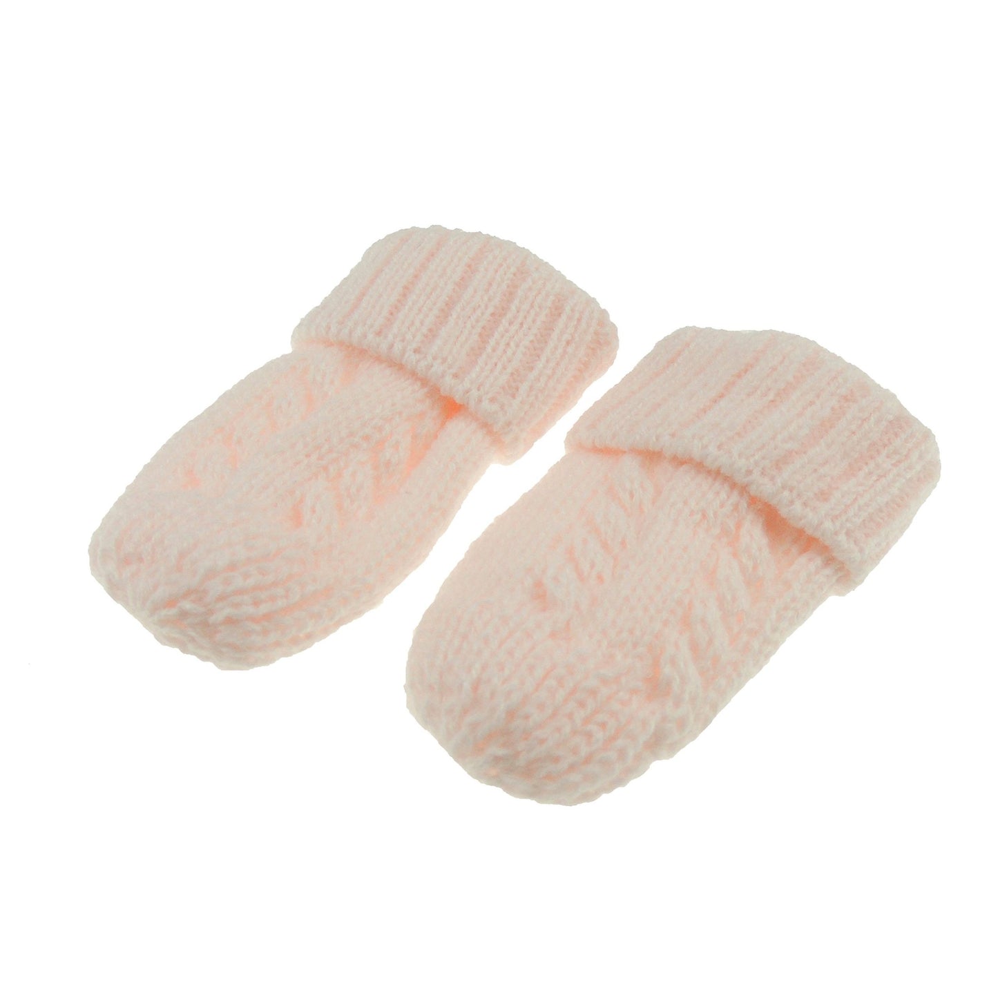 Baby Girls Boys Chunky Cable Knit Warm Winter Scratch Mitts