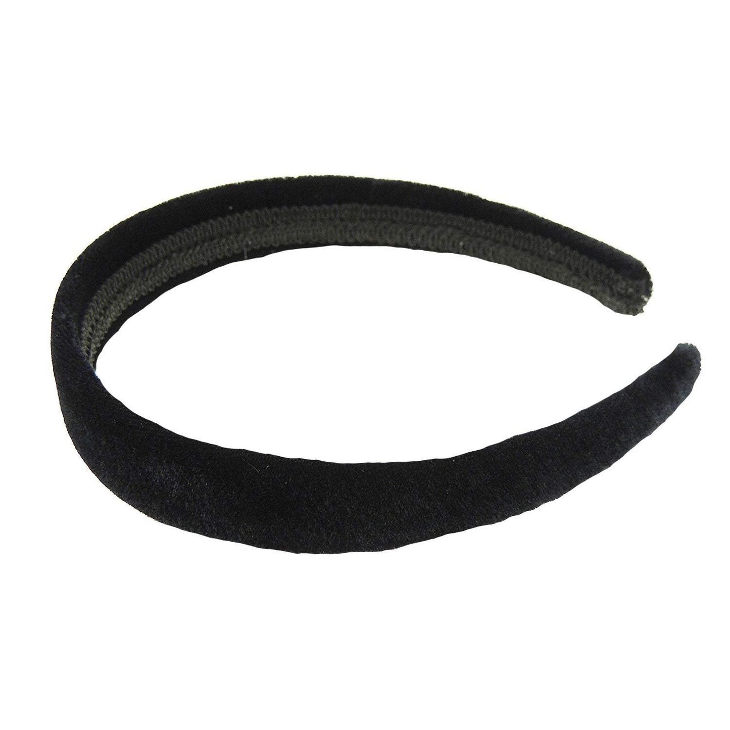 SMALL HEAD WOMEN GIRLS School Birthday Party Wedding Special Occasion Hair Accessories Plain Slightly Padded 2.5cm Black Velvet Short Long Hair Headband Alice Band Hairband