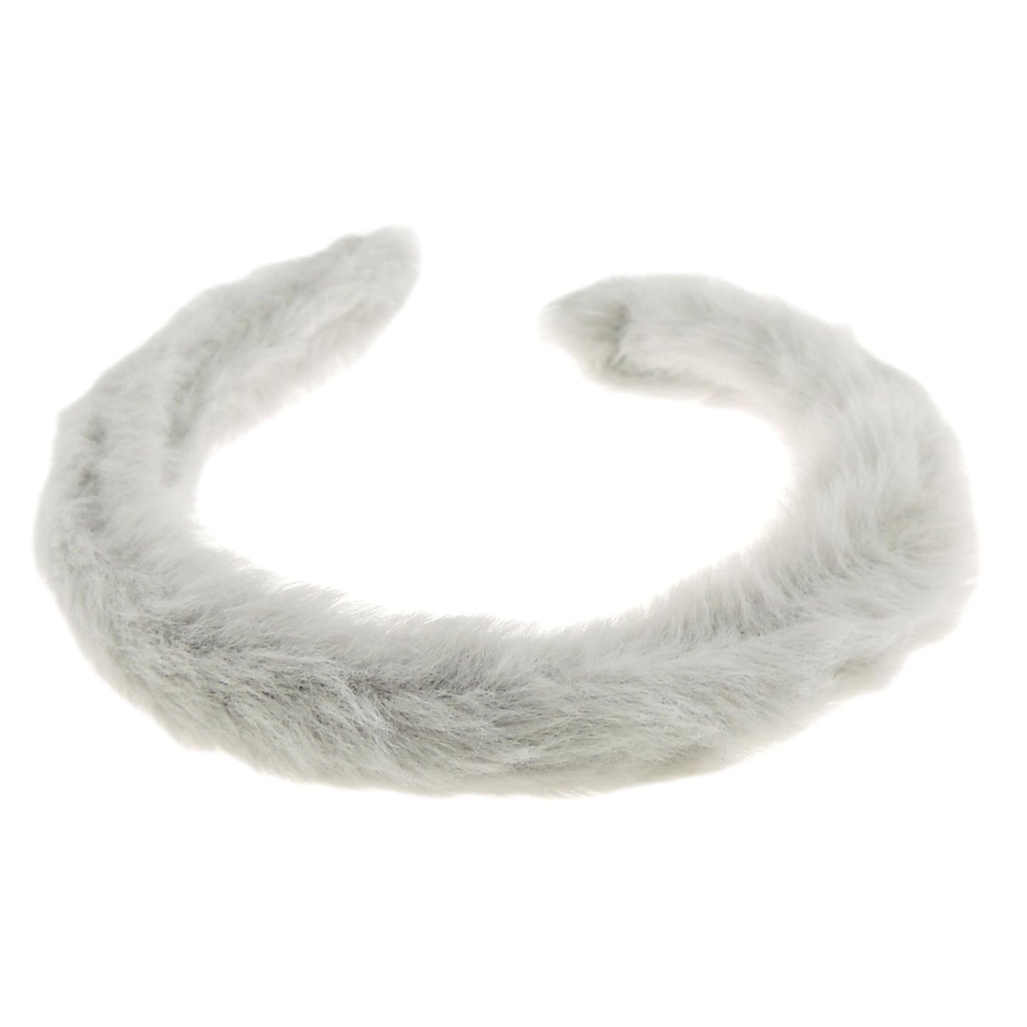 Womens Narrow Thin Soft Plush Faux Fur Fabric Boho Winter Christmas Birthday Wedding Bridesmaid Party Headpiece Hair Head Headband Alice Band