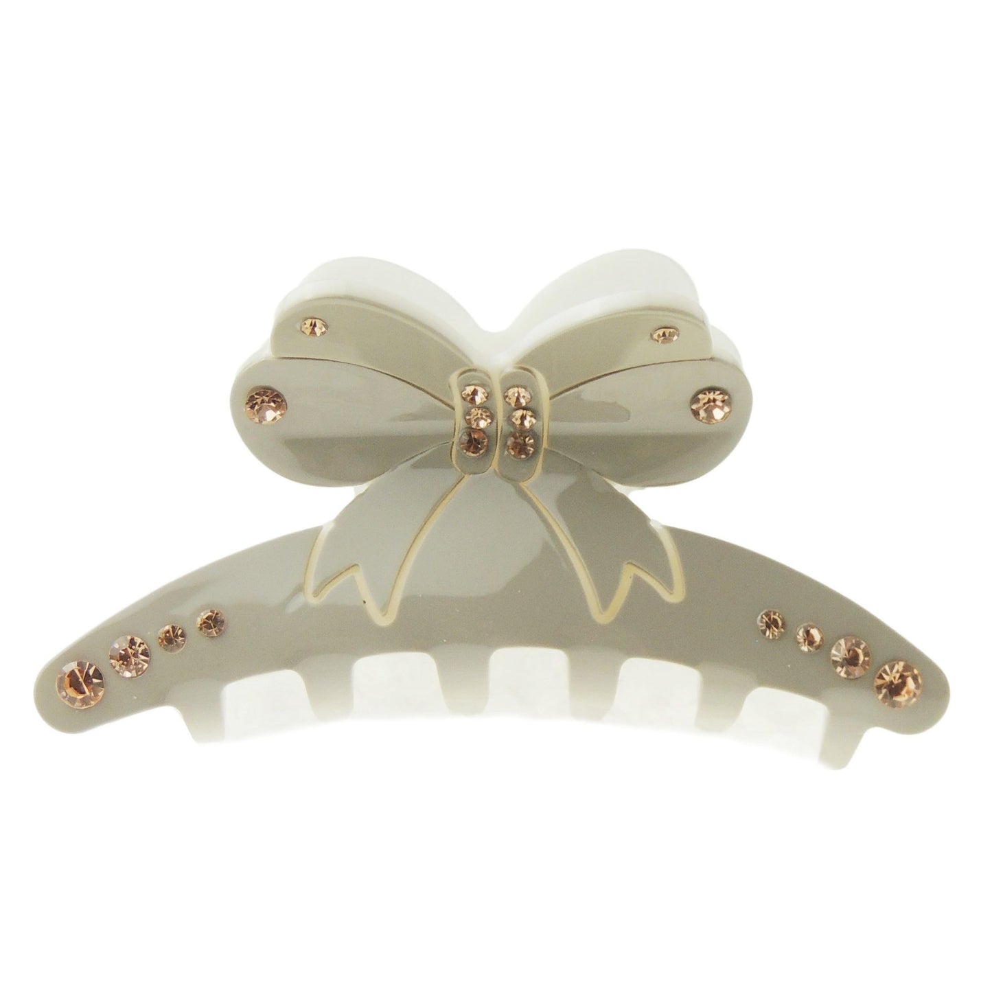 Womens Girls Crystal Rhinestone Luxury Diamante Bulldog Wave Jaw Clip Octopus Clamp Grip Bridal Wedding Party Birthday Christmas Summer Styling Short Long Hair Bow