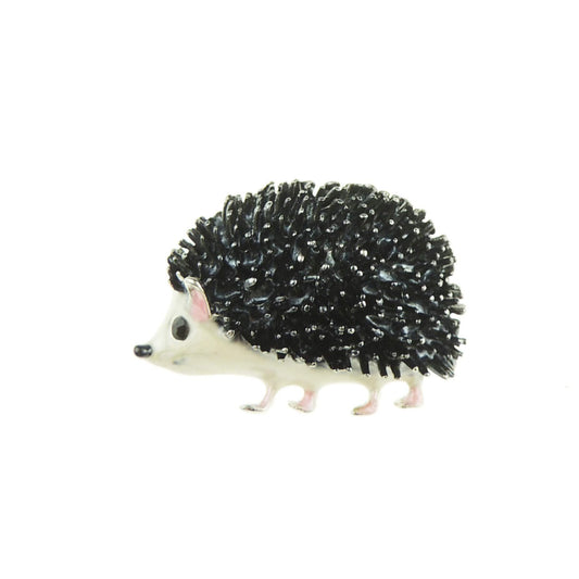 Womens Party Wedding Dress Christmas Birthday Saree Scarf 3D Speckled Vintage Look Lapel Brooch Badge Breastpin Corsage Pin Statement Hedgehog Black White Pink Ears