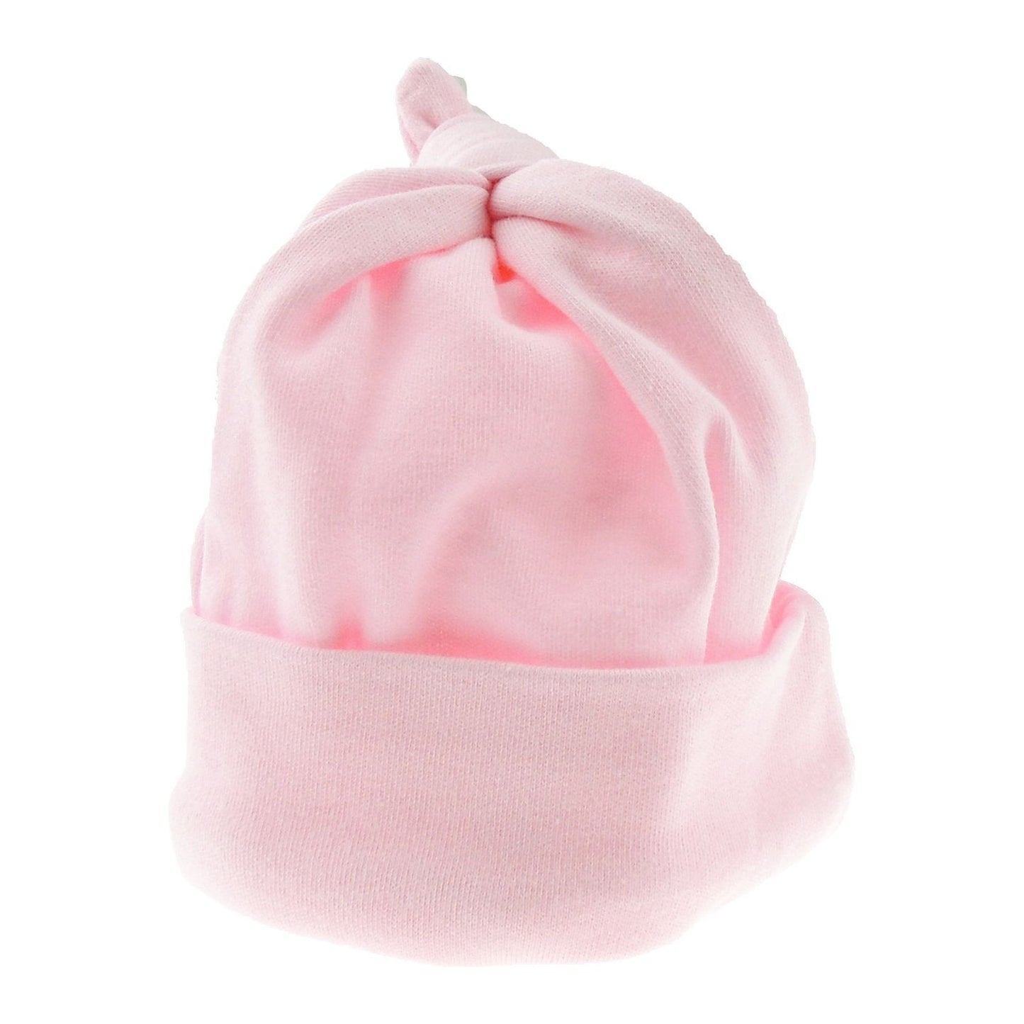 Glamour Girlz Soft Baby Girls Kids Babies Infants Newborn 100% Cotton Plain Pattern Shower New Mum Essentials Accessories Beanie Summer Sleep Turban Pram Knotted Hospital Cap Hat Preemie to 6 Months