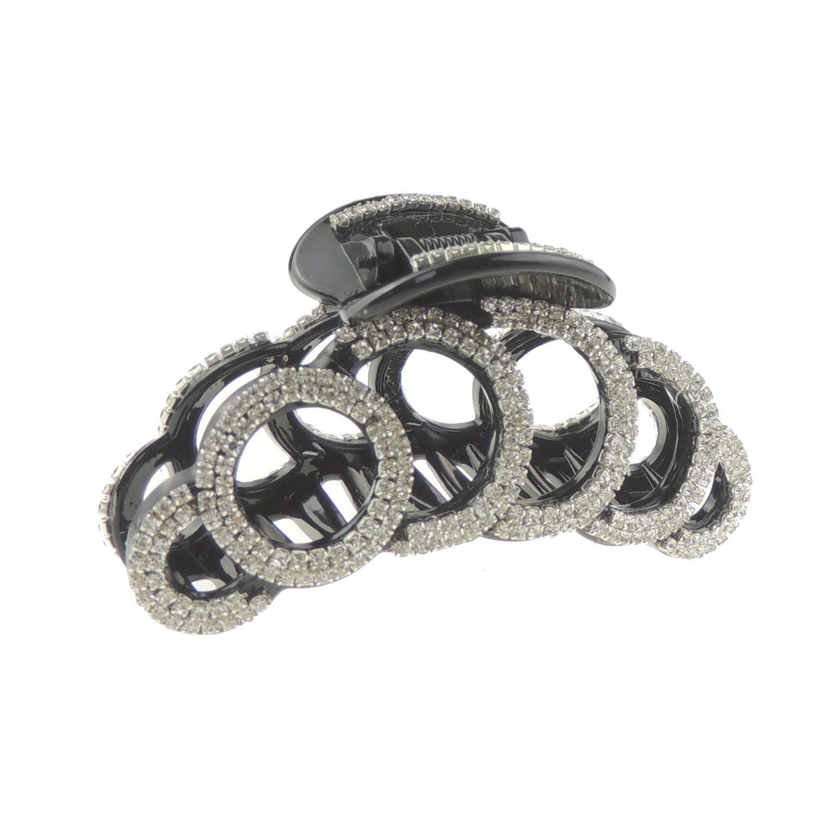 Extra Sparkly Women Girls Crystal Diamante Rhinestone Gems Wave Jaw Clip Octopus Clamp Grip Bridal Wedding Party Styling Fine Thin Hair Accessories Butterfly Claw Half Circles