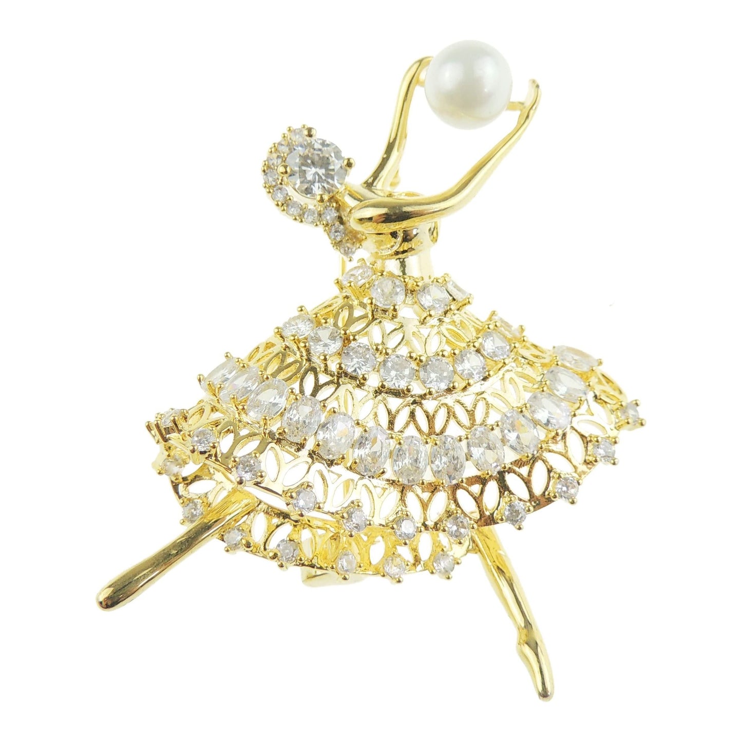 Sparkly Bridal Wedding Christmas Birthday Gift Coat Scarf Coat Jacket Shawl Diamante Rhinestone Crystal Brooch Badge Breastpin Corsage Pin Ballerina Dancer Butterfly Fairy Angel Wings Faux Pearl