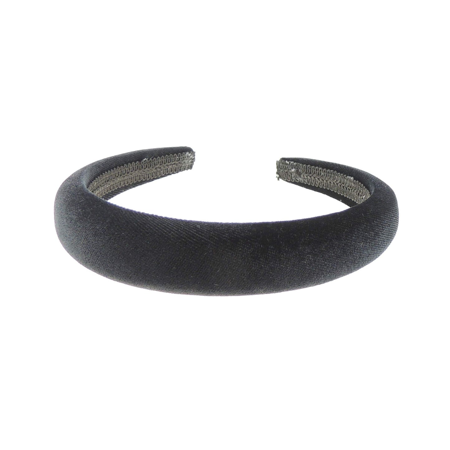 Womens Girls Work School Uniform Birthday Party Wedding Dance Recital Party Bridesmaid Flower Girl Special Occasion Hair Black Padded Velvet Short Long Hair 2.5cm Headband Alice Band Hairband