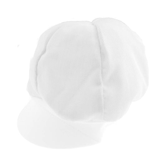 Baker Style Baby Boys Kids Infant Babies Childrens Toddler Newborn Cotton Peak Beanie Bucket Summer Beach Sunhat Sun Protection Snapback Peak Baseball Hat Cap Pinstripe (0-3 Months Small, White)