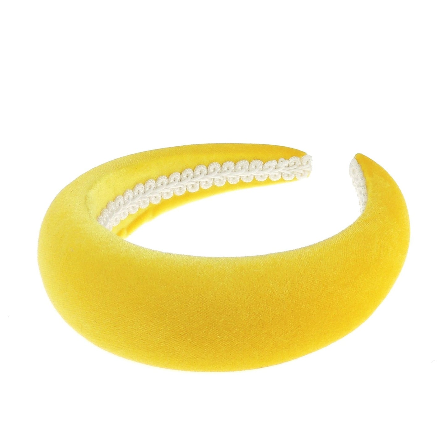 Womens Occasion Wedding Bridal Party Birthday Christmas Evening Wide Thick High Bump Padded Matador Velvet Velour Hair Hairband Headband Alice Band