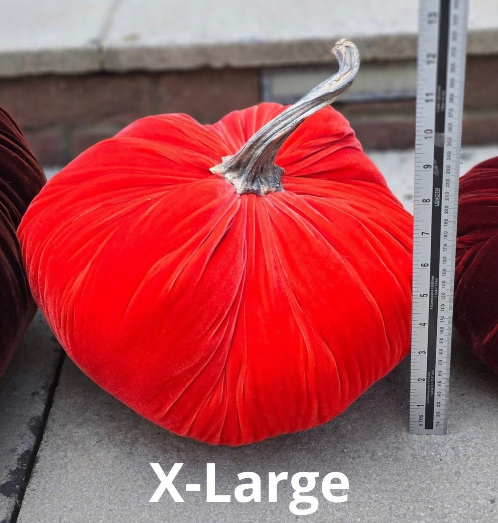 Luxury Silk Velvet Pumpkin - White | Elegant Wedding Centerpieces & Coastal Home Decor