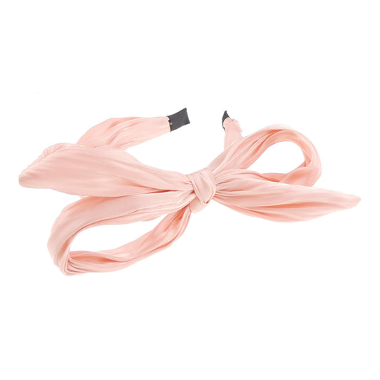 Ladies Girls Evening Shimmer Chiffon Large Bow Headband Alice Band