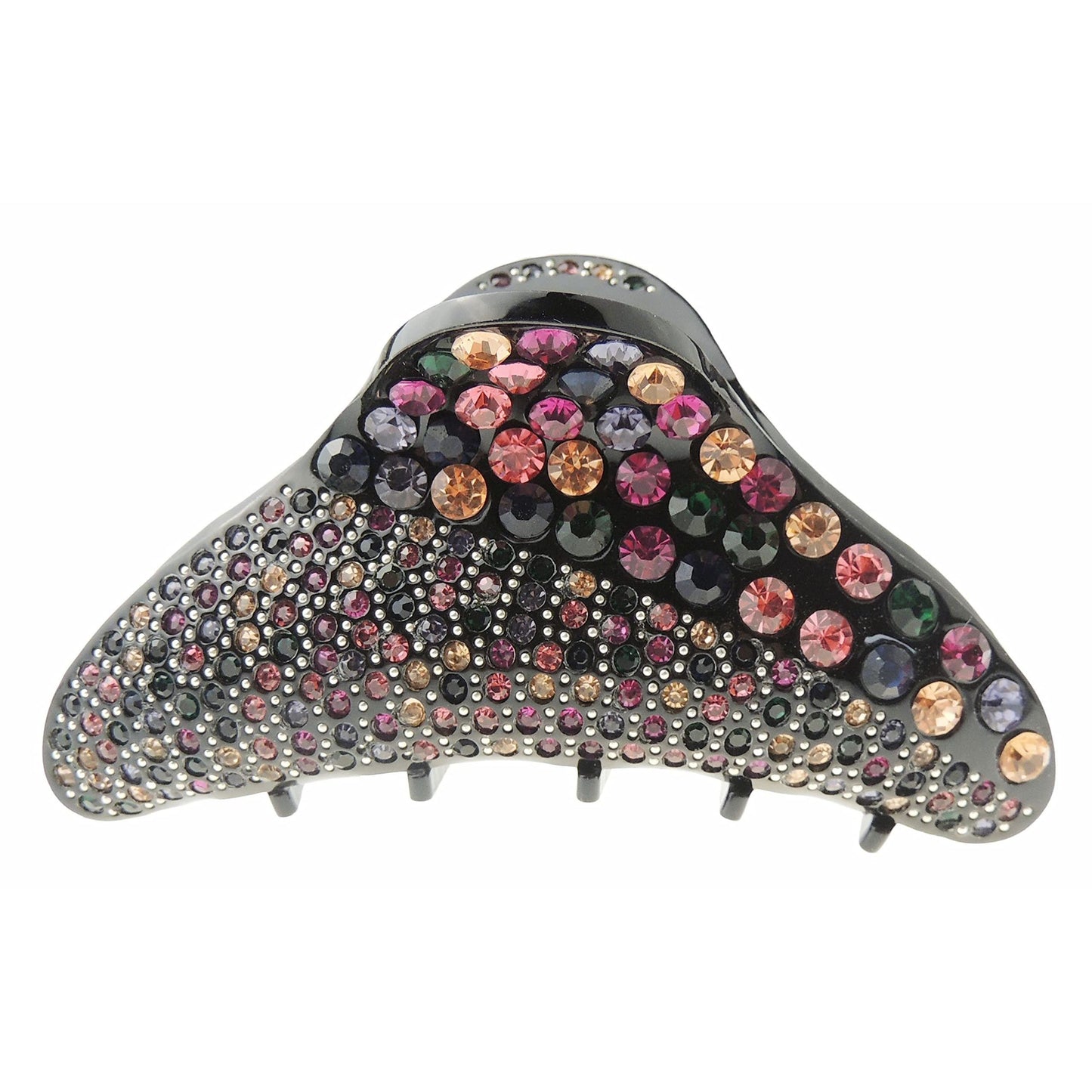 Womens Girls Crystal Rhinestone Diamante Round Bridal Wedding Guest Party Bridesmaid Birthday Headpiece Hair Accessories Bulldog Crab Octopus Jaw Styling Hair Claw Clamp Clip
