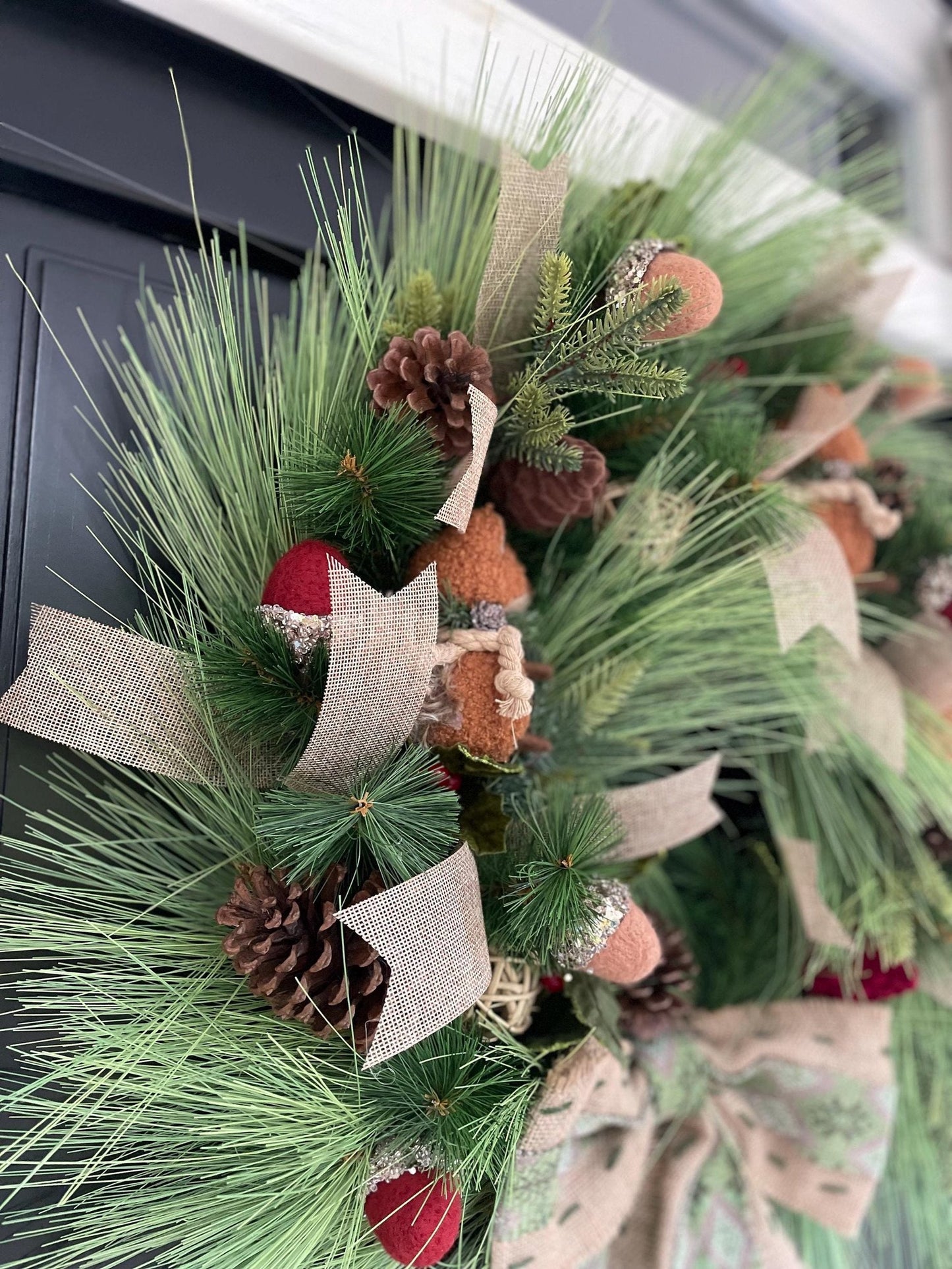 Traditional Wreath, Farmhouse Wreath, Green Wreath, Luxury Christmas Wreath, Christmas Decor, Christmas Decoration, Home Decor, Door Wreath