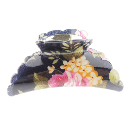 Womens Girls School Uniform Work Plastic Wedding Party Prom Birthday Hair Up Do Octopus Bulldog Butterfly 9cm Large Crab Spider Styling Claw Grip Clamp Clip Floral Rose Begonia Leaves Print