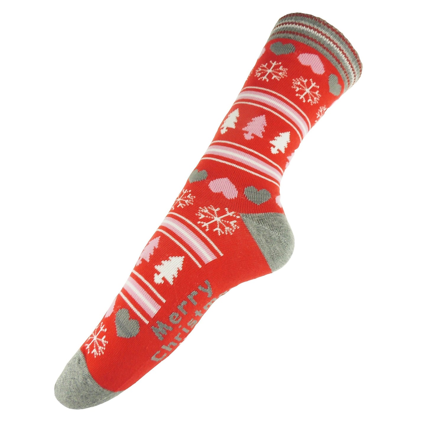 Glamour Girlz Festive Womens Girls Feather Thick Fluffy Fuzzy Plush Funny Thermal Soft Warm Winter Cosy Christmas Sleep Bed Fun Novelty Slipper Socks Santa Snowman Elf Gift Idea For Her 4-8UK