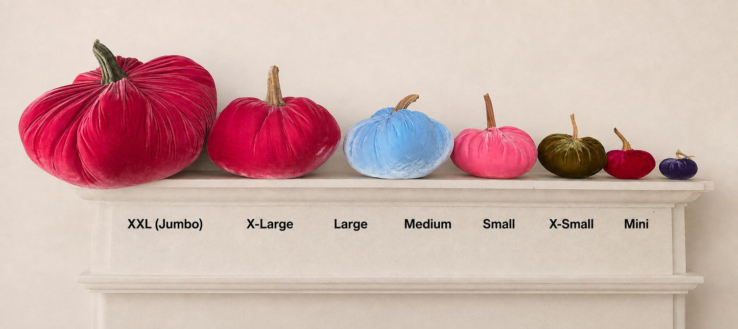Set of 3 MINI Dark Harvest Greens Olive Emerald Silk Velvet Pumpkins, Autumn Table Decor, Cozy Home Styling, Thanksgiving, Best Selling Item