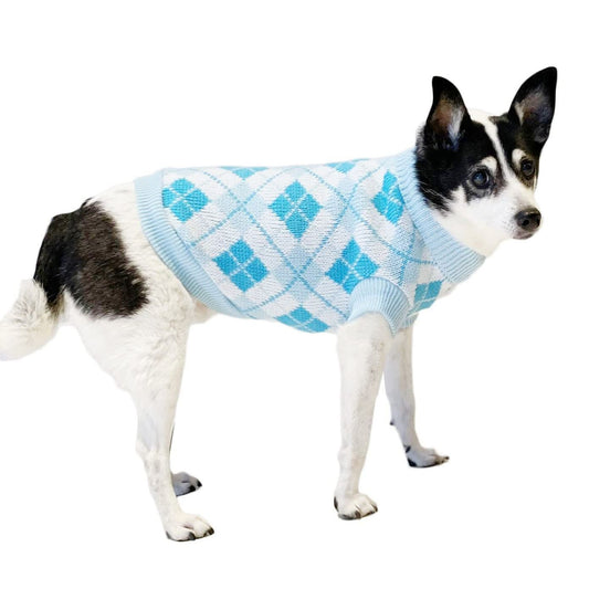Cute SMALL DOG ONLY Puppy Cat Birthday Christmas Outfit Fleece Winter Girl Boy Jumper Coat Clothes Hoodies Costume Pullover Knitted Knit Sweater Sweatshirt White Pink Blue Plaid Tartan Argyle