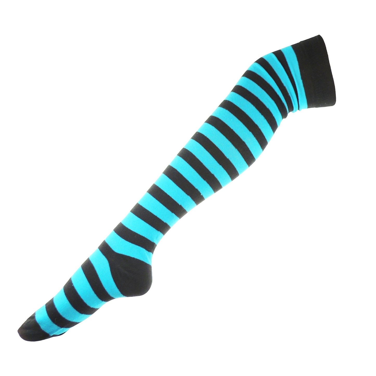 Womens Fancy Dress Party Dance School Costume Outfit Halloween Christmas Legwear Hosiery Steam Punk Over Knee Thigh Socks UK 4-7 (UK, Alpha, One Size, Regular, Regular, White Red Bobbles)