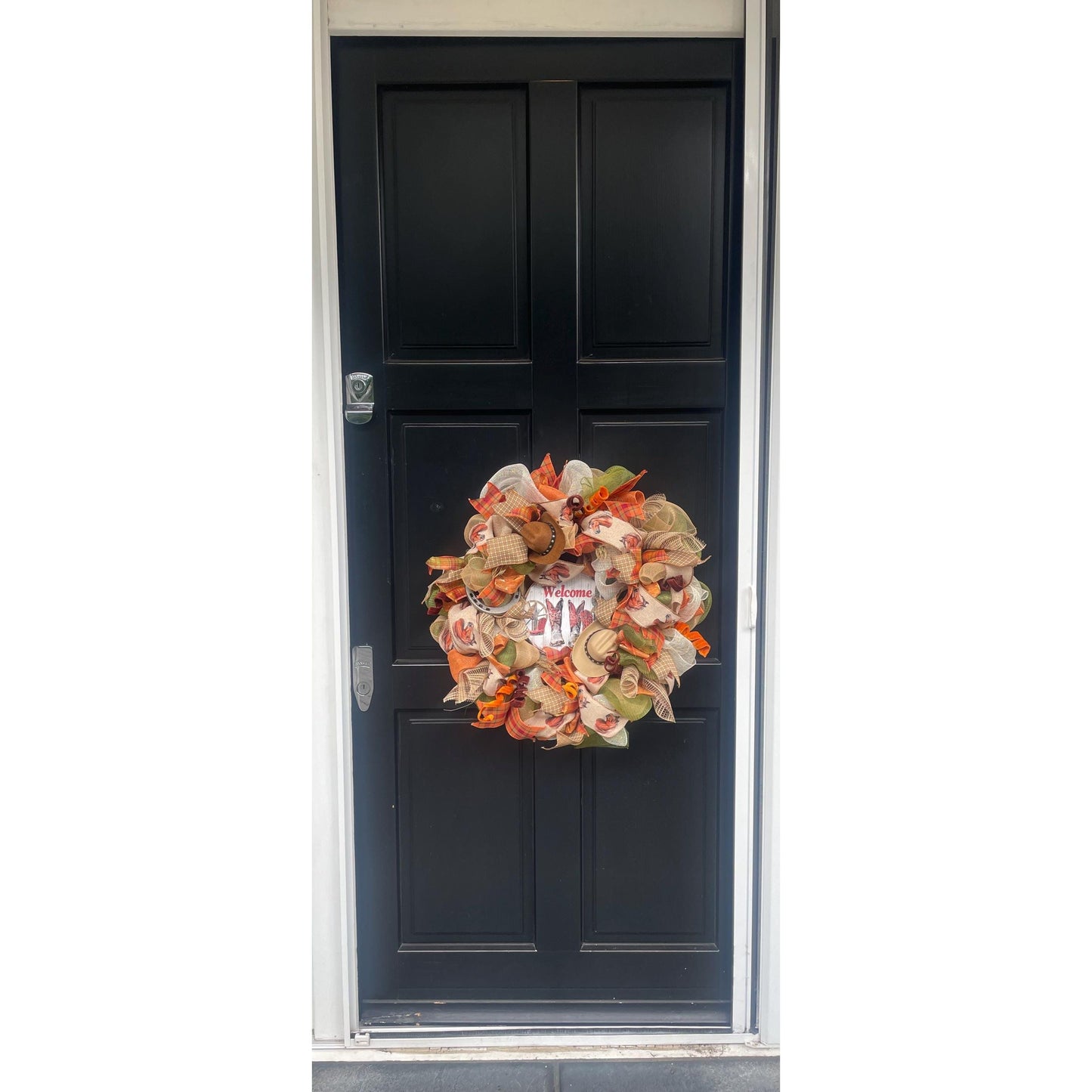 Elegant Southern Charm Wreath Front Door Welcome Y'all Rustic Country Girl Southern Belle Horse Lover Farmhouse Autumn Decor Home Porch Wall