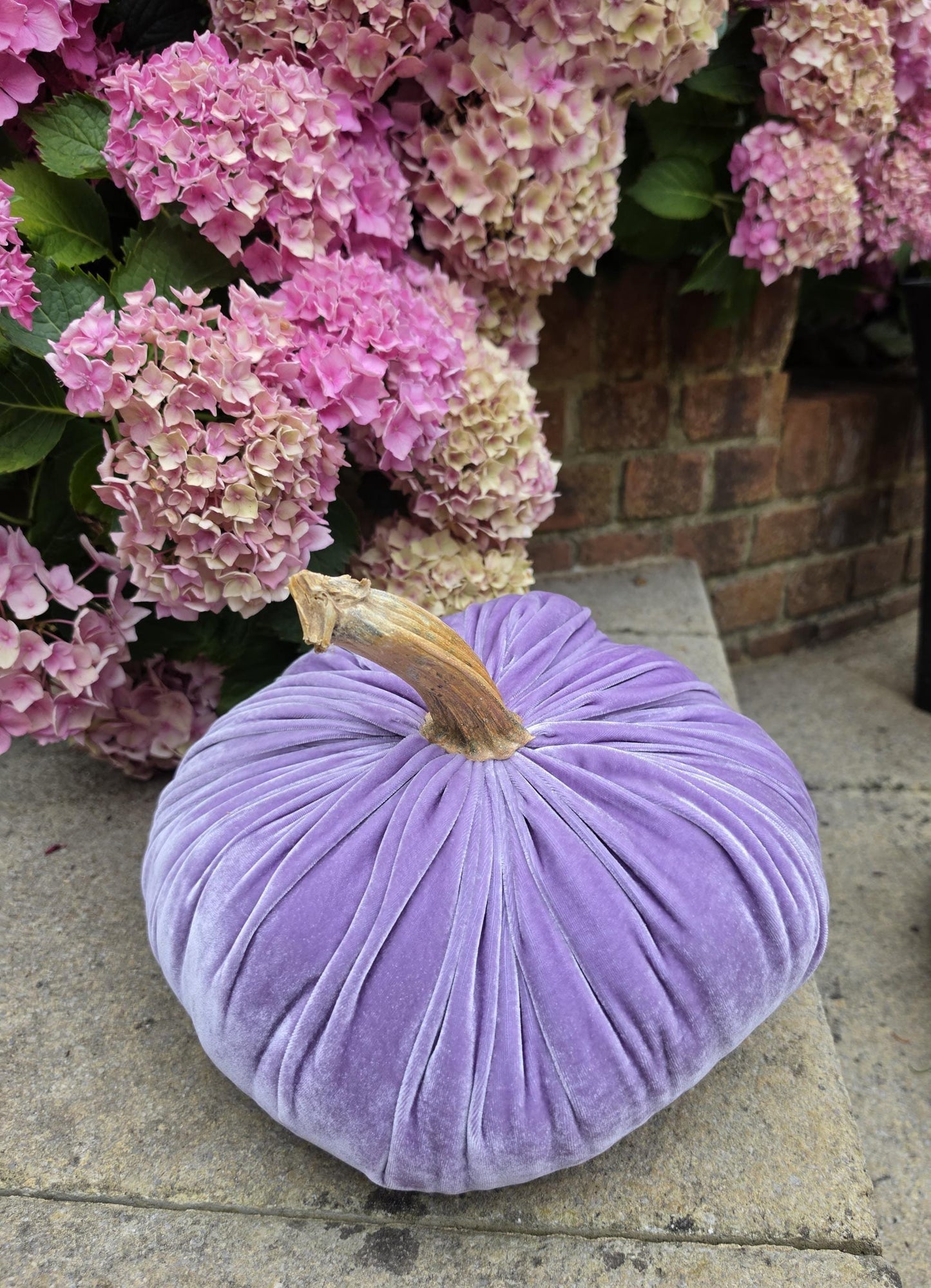 Large Lilac Light Purple Silk Velvet Pumpkins Rustic Farmhouse Wedding Thanksgiving Gift Idea Home Modern Handmade Decor Decoration