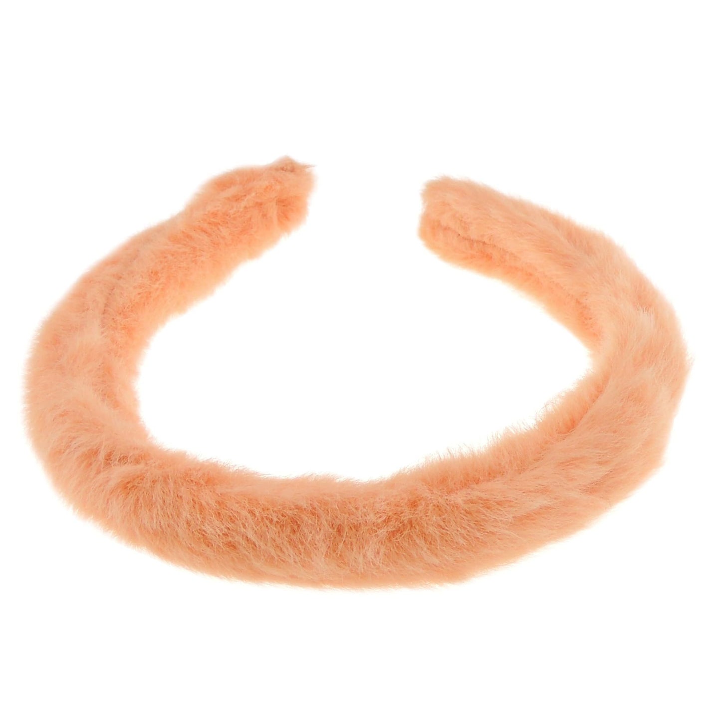 Womens Narrow Thin Soft Plush Faux Fur Fabric Boho Winter Christmas Birthday Wedding Bridesmaid Party Headpiece Hair Head Headband Alice Band