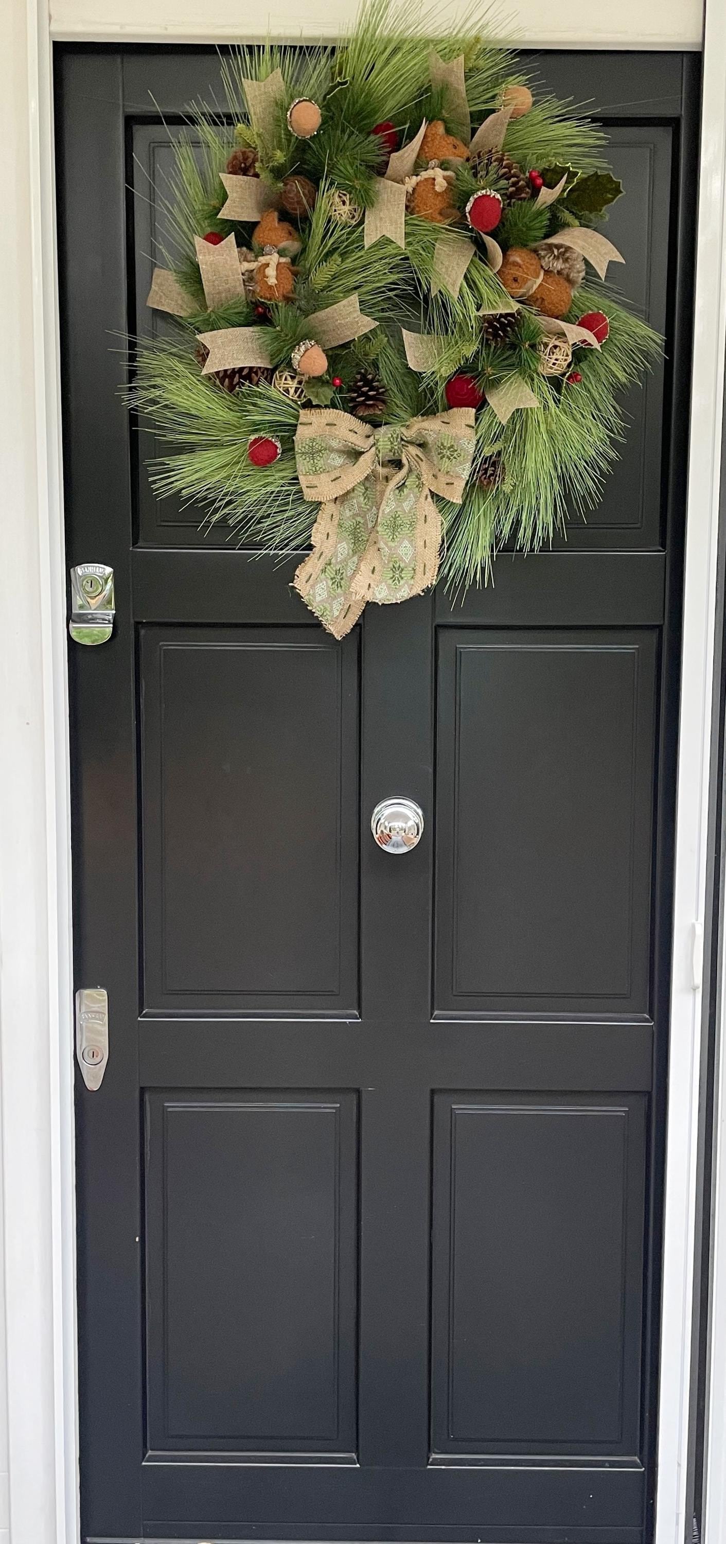 Traditional Wreath, Farmhouse Wreath, Green Wreath, Luxury Christmas Wreath, Christmas Decor, Christmas Decoration, Home Decor, Door Wreath