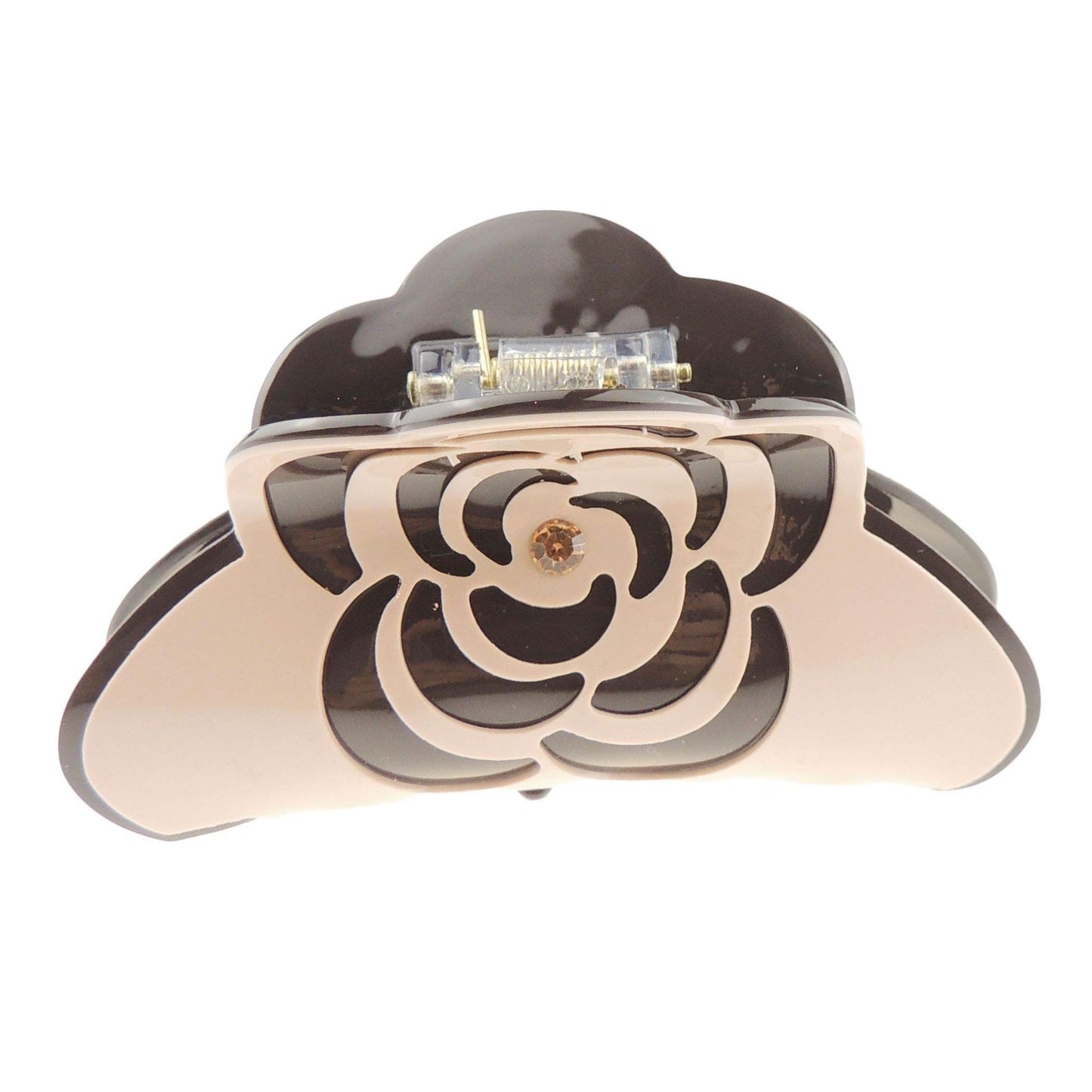 Women Girls Bulldog Wave Jaw Clip Octopus Clamp Grip Bridal Wedding Party Birthday Christmas Summer Styling Short Long Hair Plain Crystal Rose Peony Flower Flower Claw