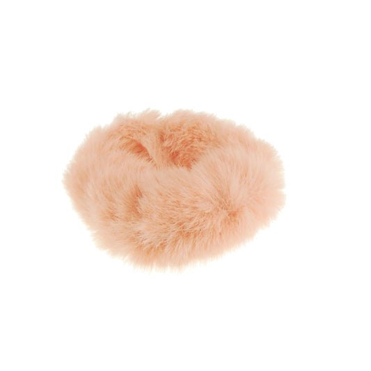 Cute Womens Girls Soft Plush Faux Fur Fabric Winter Sleep Christmas Birthday Wedding Bridesmaid Party Ponio Tie Elastic Accessories Bobbles Ponytail Holder Band Hair Scrunchie
