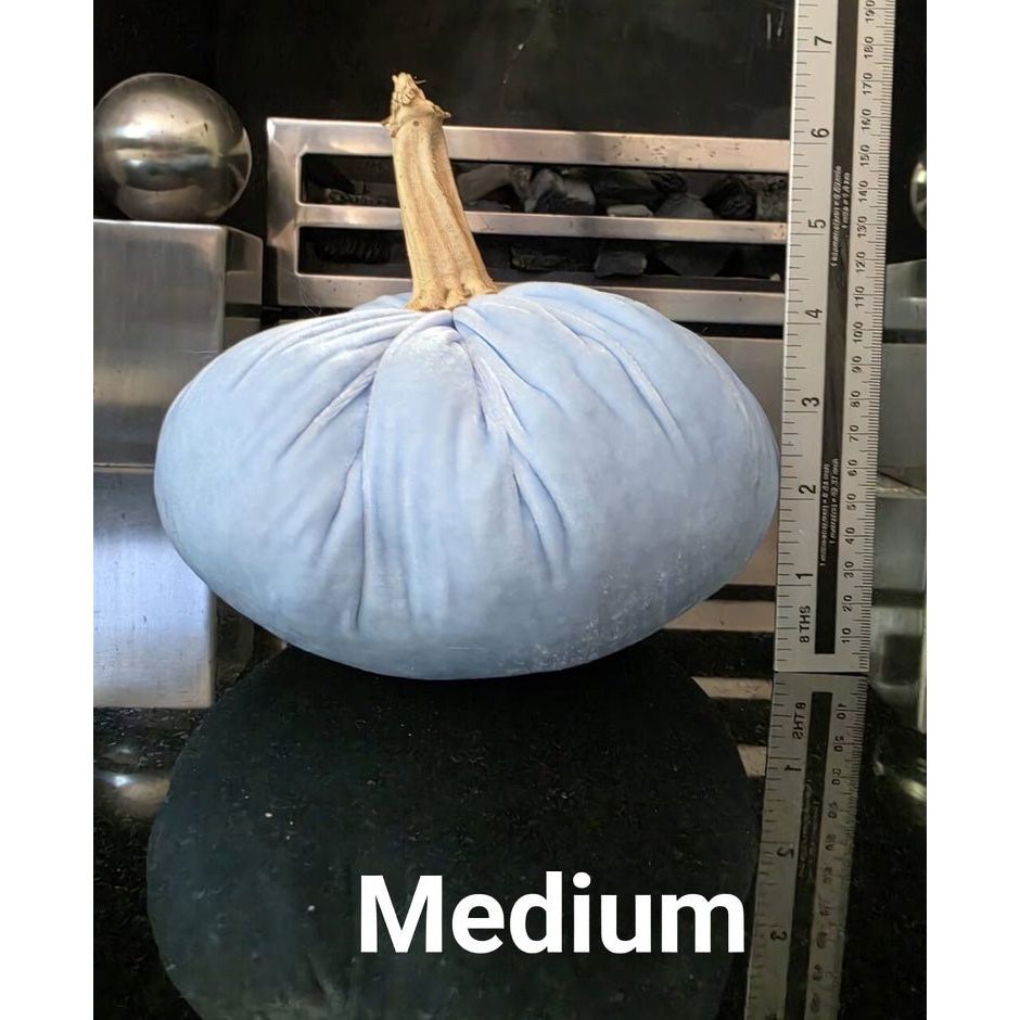 Luxury Silk Velvet Pumpkin - White | Elegant Wedding Centerpieces & Coastal Home Decor