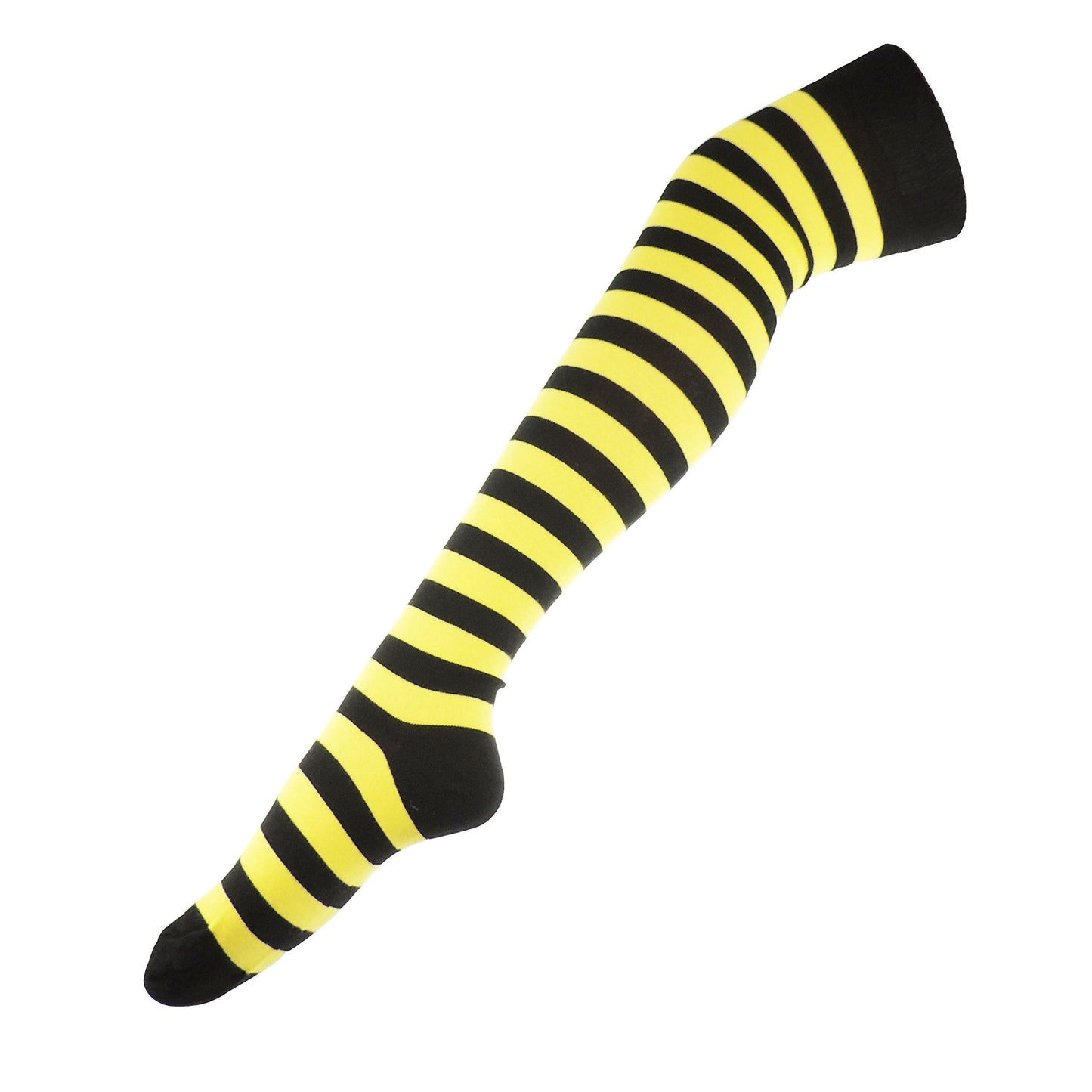 Womens Fancy Dress Party Dance School Costume Outfit Halloween Christmas Legwear Hosiery Steam Punk Over Knee Thigh Socks UK 4-7 (UK, Alpha, One Size, Regular, Regular, White Red Bobbles)