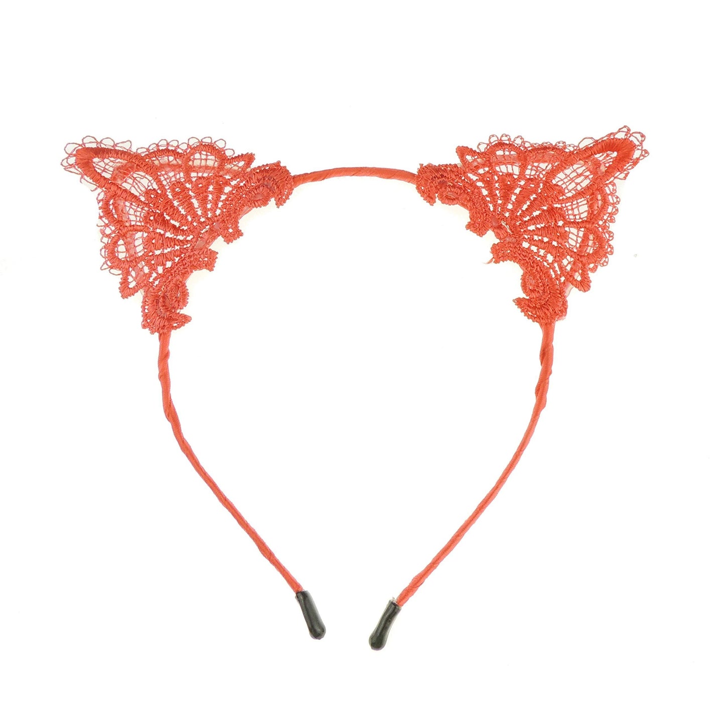 Glamour Girlz Womens Fancy Dress Up Party Role Play Cosplay Costume Christmas Hen Do Halloween Deeley Bopper Headband Hairband Hair Alice Band Fabric Lace Cat Kitten Ears Royal Blue