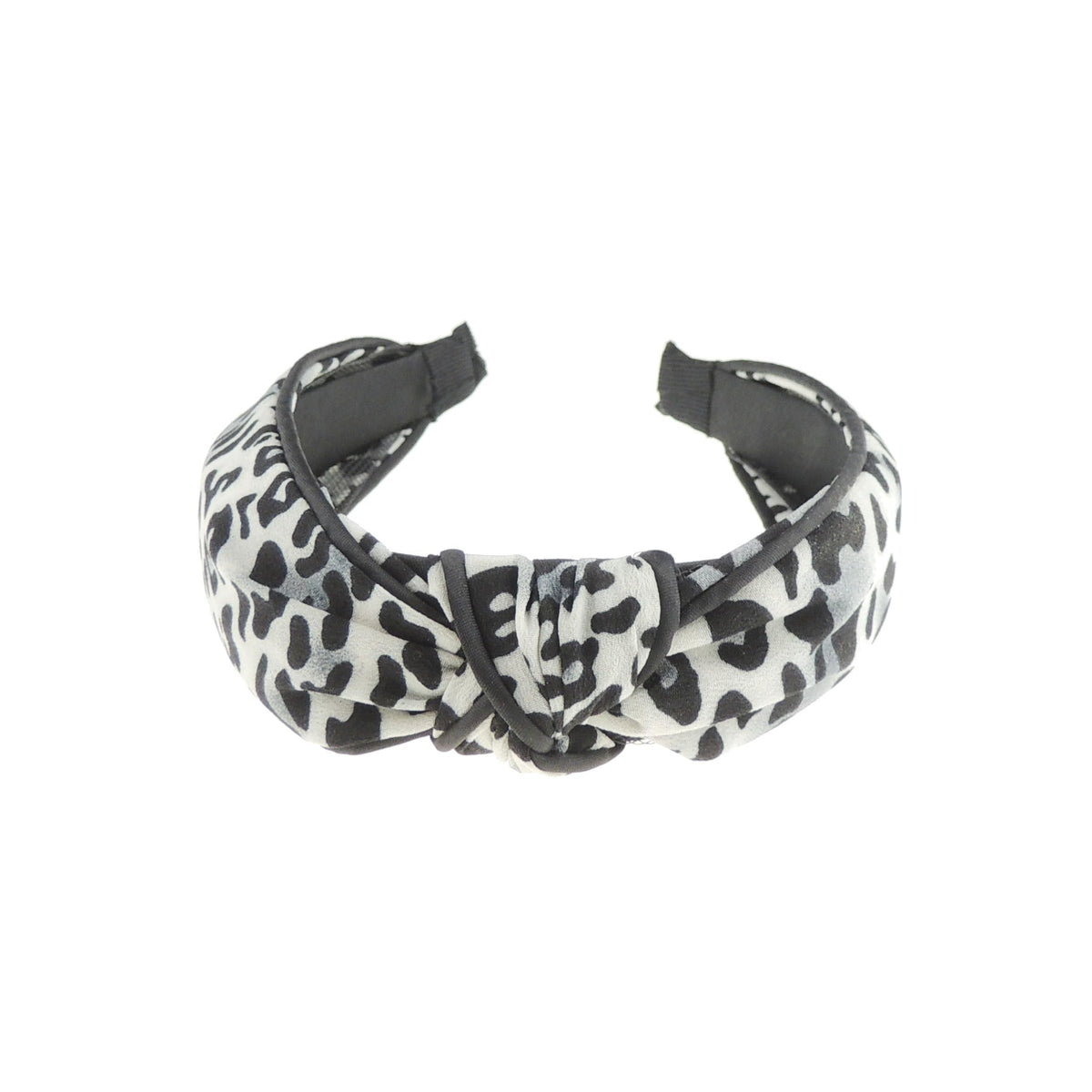 Womens Girls Knotted Top Knot Twisted Velvet Turban Chiffon Fabric Winter Wedding Formal Dance Christmas Party Birthday Headband Hair Alice Band Animal Cheetah Cat Leopard Print