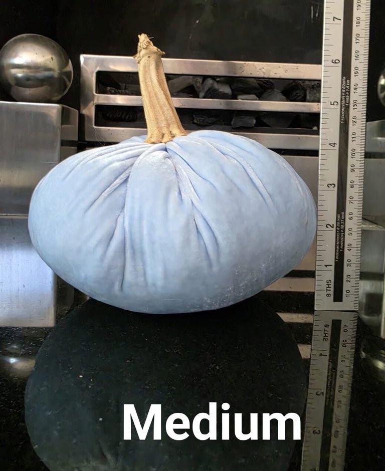 Luxury Silk Velvet Pumpkin - White | Elegant Wedding Centerpieces & Coastal Home Decor