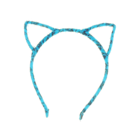 Glamour Girlz Unisex Womens Fuzzy Stencil Animal Cat Ears Narrow Halloween Costume Outfit Party School Play Headband Hair Hoop Accessories Headpiece Alice Band Hairband Deeley Bopper