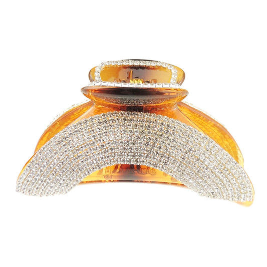Extra Sparkly Diamante Crystal Evening Ladies Large Hair Claw Clamp Sunset