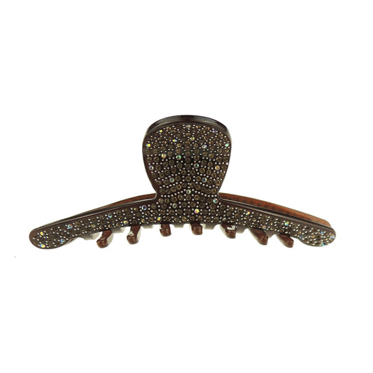 Extra Sparkly Women Girls Crystal Diamante Rhinestone Gems Bridal Wedding Evening Party Styling Thick Long Hair Accessories Butterfly Claw Jaw Clip Octopus Clamp Long 12cm Bow