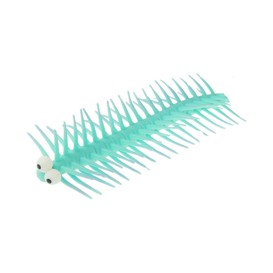 Adults Unisex Kids Children Boys Girls Novelty Stretch Squeeze Stress Ball Relief,Anxiety,Special Needs,ADHD,Autism Squishy Fun Toys Bugs Insects Caterpillar Centipede Sensory Squidgy (Turquoise)