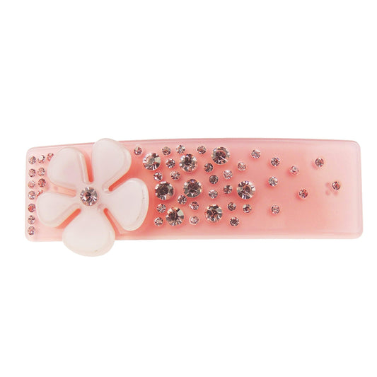 Pretty Candy Colour Acrylic Daisy & Crystal Hair Barrette Clip