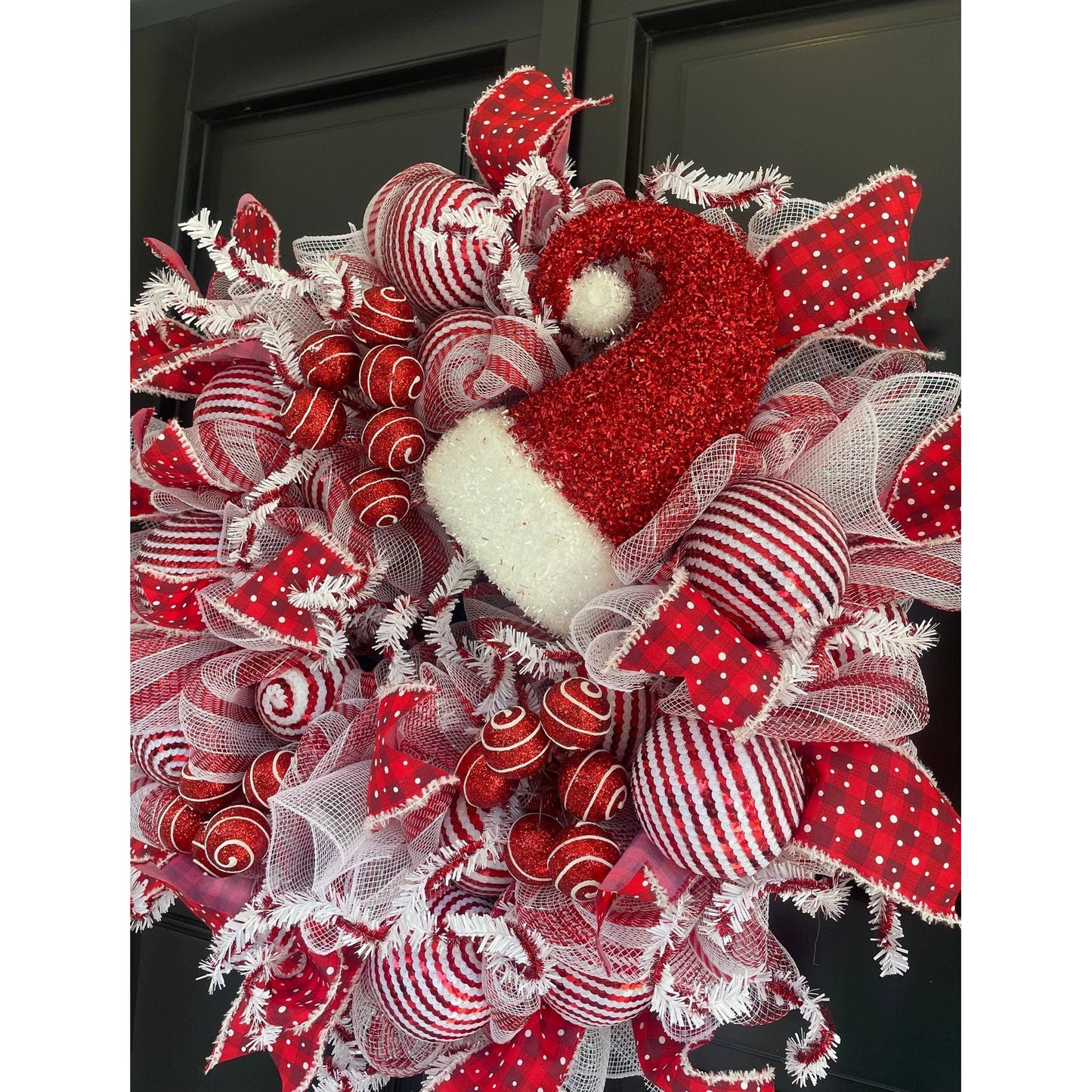 Luxury Christmas Wreath Front Door, Luxury Home Decorations, Red White Xmas, Winter Mantle Decor, Holiday wreath,Advent wreath,Holiday Swag