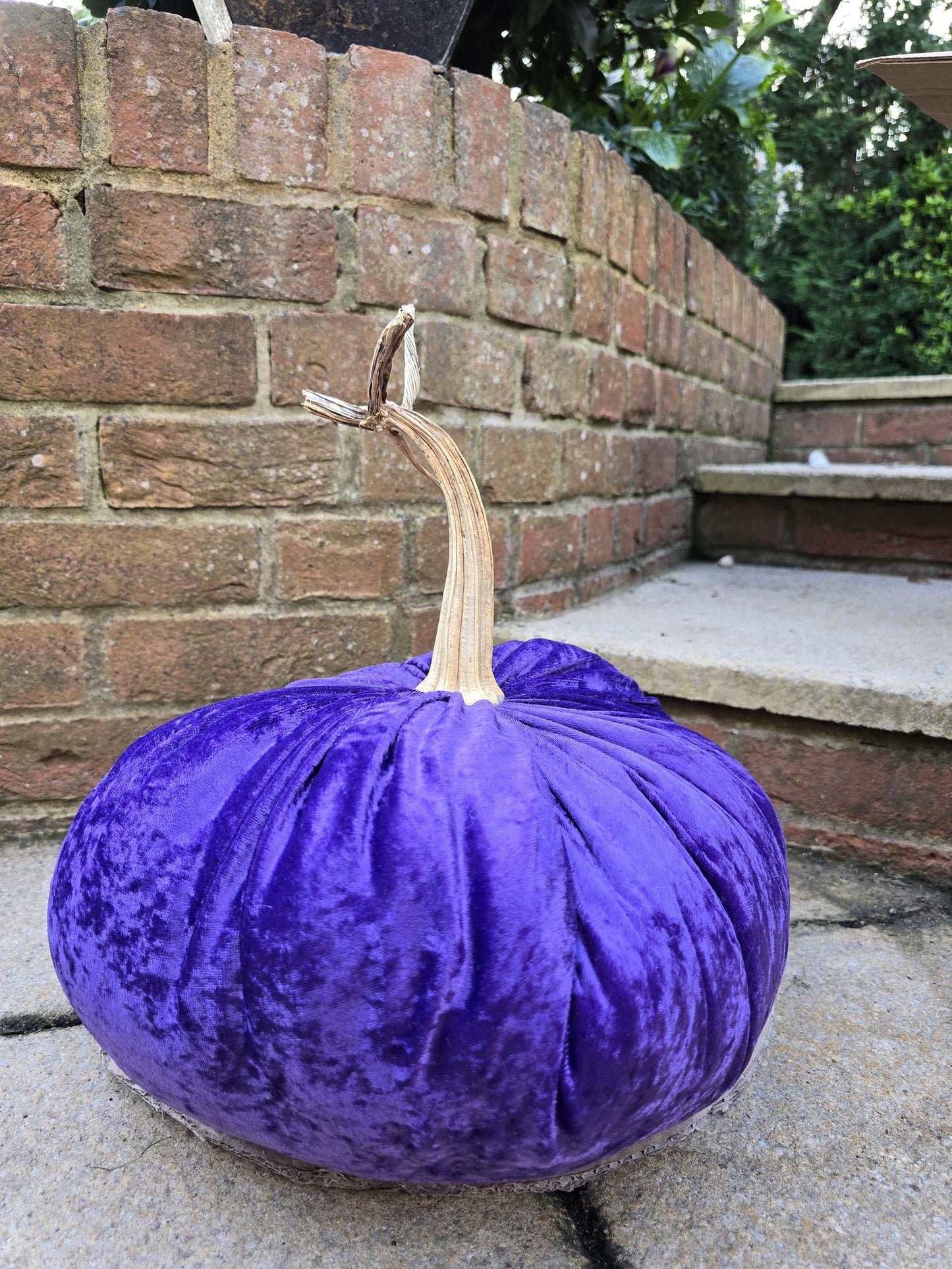 LARGE Black Crushed Velvet Pumpkin, Luxury Halloween Pumpkin, Black Pumpkin Decor, Handmade Fall Decor, Thanksgiving Centerpiece